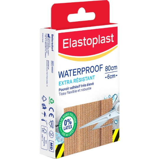 Pansements Extra Résistant Imperméable 10x6cm ELASTOPLAST