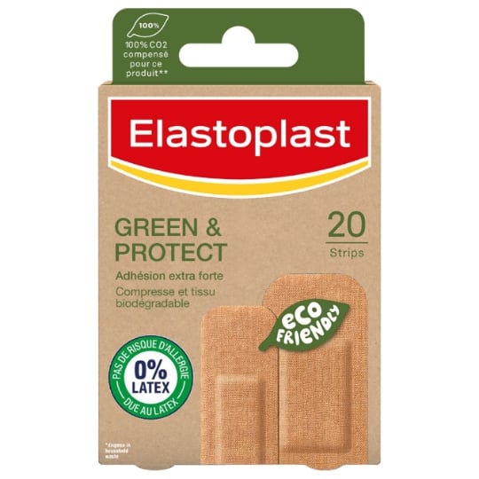 Pansements Adhésifs Antibactérien Ecologique Green & Protect ELASTOPLAST