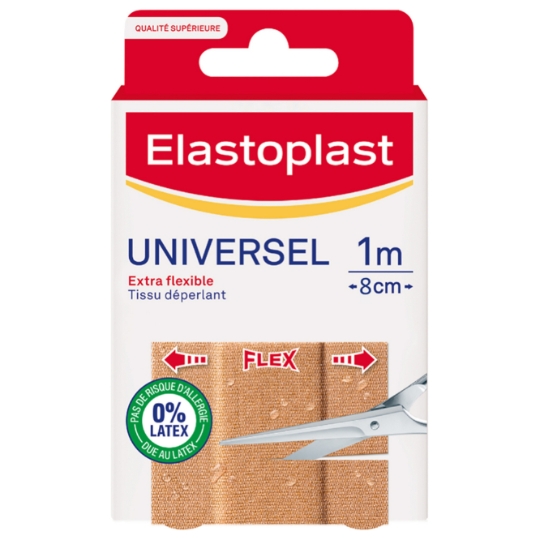 Pansements Flexible Adhésif Tissu Découpable 10 Bandes ELASTOPLAST