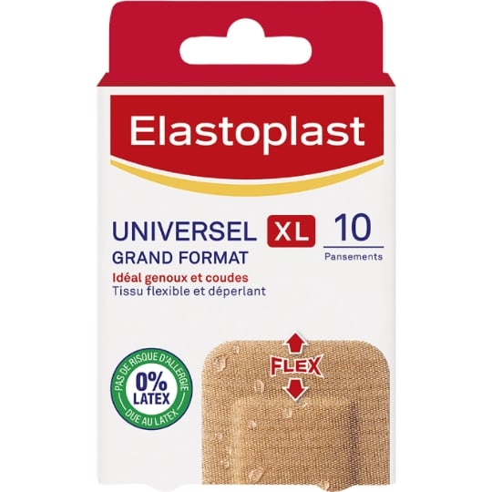 Pansements Coudes et Genoux Flexible Résistant à l'Eau ELASTOPLAST