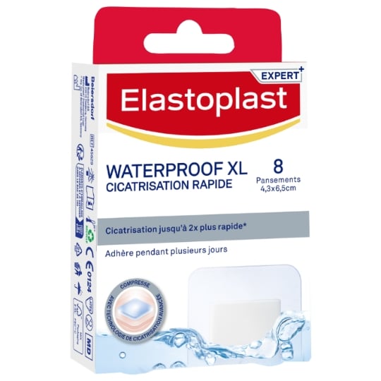 Pansements Waterproof XL Cicatrisation Rapide ELASTOPLAST