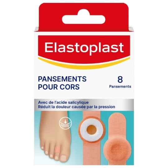 Pansements Cors Protège et Elimine les Cors Acide Salicylique ELASTOPLAST