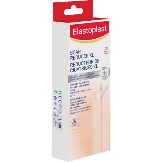 Pansements Réducteur de Cicatrices Eclaircit et Reduit l'Apparence des Cicatrices XL ELASTOPLAST