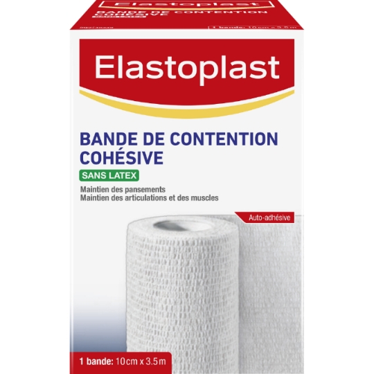 Bande Cohésive Auto-adhésive Maintien Articulations et Muscles 10cm x 3,5m ELASTOPLAST