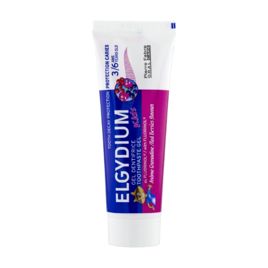 Dentifrice Enfant 3-6 ans Anti-caries Goût Grenadine ELGYDIUM