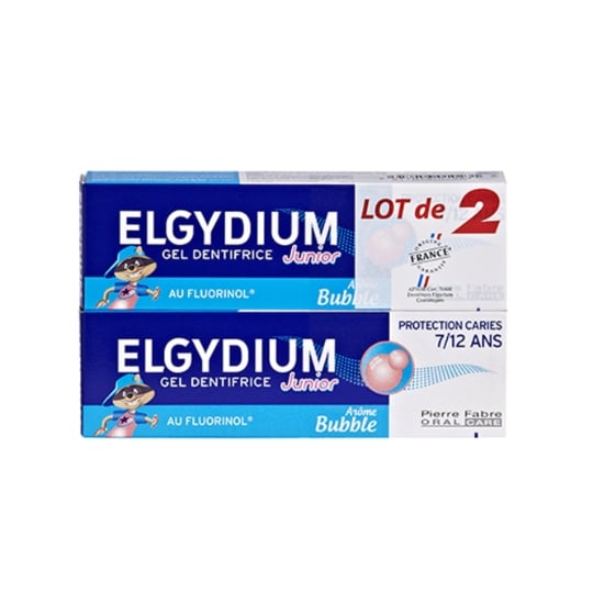 Dentifrice Enfant 7-12 ans Protection Caries Goût Bubble ELGYDIUM