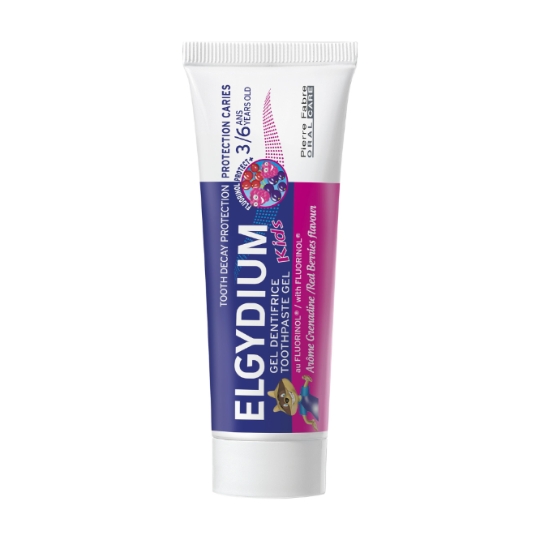 Dentifrice Enfant 3-6 ans Protection Caries Goût Grenadine ELGYDIUM