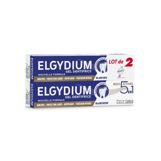 Dentifrice Multi-actions 5 en 1 Anti-plaque Fluor Protect Renforce l'Email ELGYDIUM