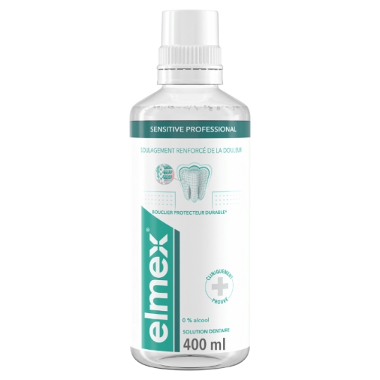 Bain de bouche Dents Sensibles Soulagement Immédiat et Durable ELMEX