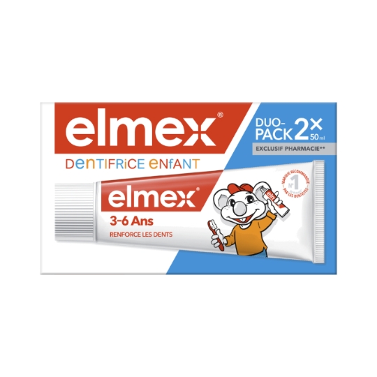 Dentifrice Enfant 2-6 ans Anti-caries Fluor ELMEX