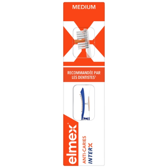 Brosse à Dents Anti-Caries Inter X Medium ELMEX