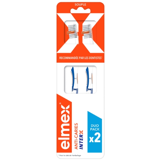 Brosse à dents Souple Anti-caries InterX ELMEX