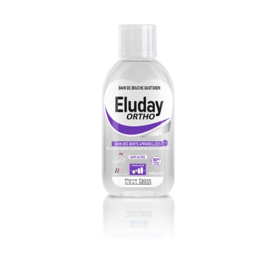 Bain de bouche Adulte et Enfant +10 ans Hygiène et Confort Anti6plaque Fluorinol Sans Alcool Ortho ELUDAY