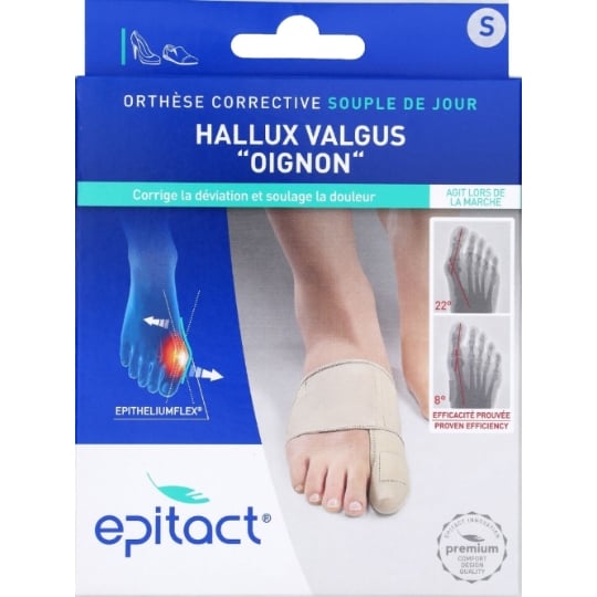 Orthèse Hallux Valgus Corrective Lavable Discrète Taille S Pied Gauche EPITACT