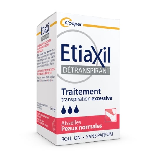 Déodorant Roll-on Aisselles Peau Normale Transpiration Excessive 48h ETIAXIL