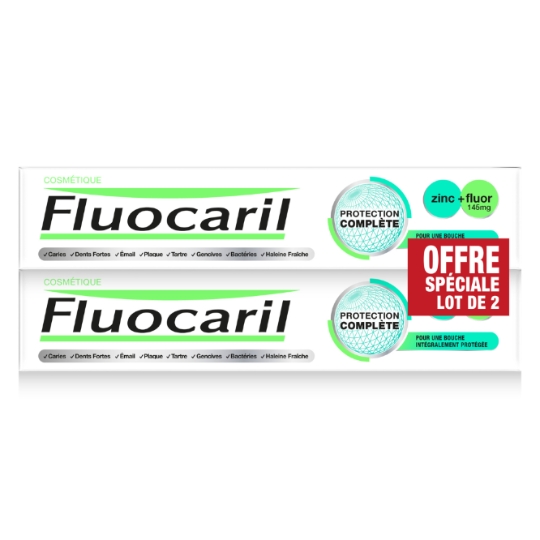 Dentifrice Protection Complète Zinc + Fluor Anti-bactérien Goût Menthe FLUOCARIL