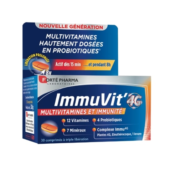 Complément alimentaire Junior Multivitamine Immunité Enrichi en 4G FORTE PHARMA