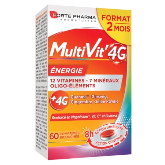 Complément alimentaire Energie Vitalité Multivit'4G FORTE PHARMA