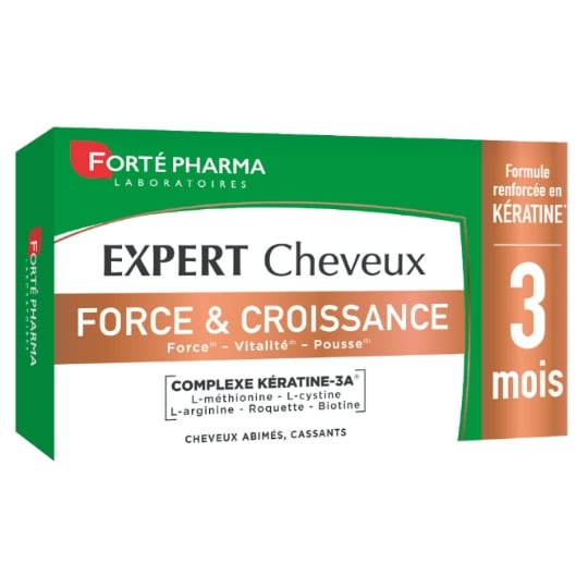 Complément alimentaire Cheveux Force Croissance Complexe Kératine 3A FORTE PHARMA