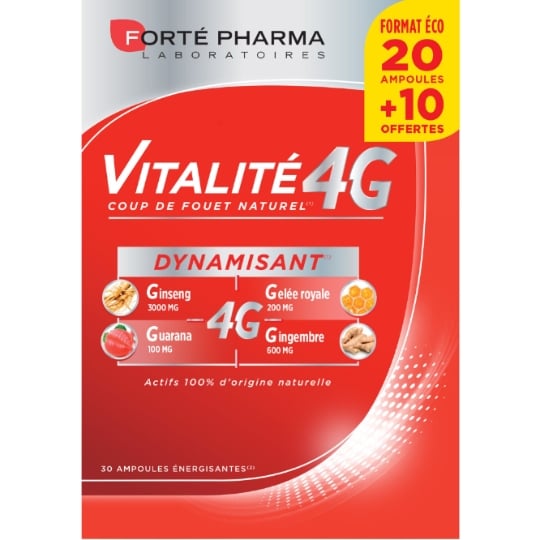 Complément alimentaire Dynamisant Vitalité 4G FORTE PHARMA