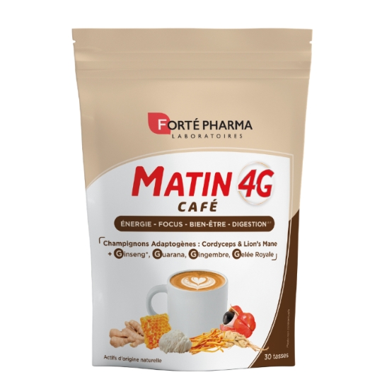 Complément Alimentaire Matin 4G Café pour Energie - Focus - Bien-Être - Digestion FORTE PHARMA