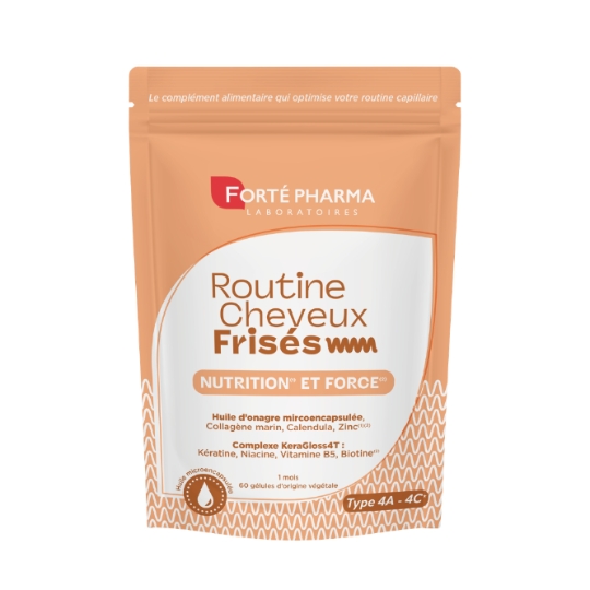 Complément Alimentaire Routine Cheveux Frisés Nutrition et Force à l'Huile d'Onagre Microencapsulée FORTE PHARMA