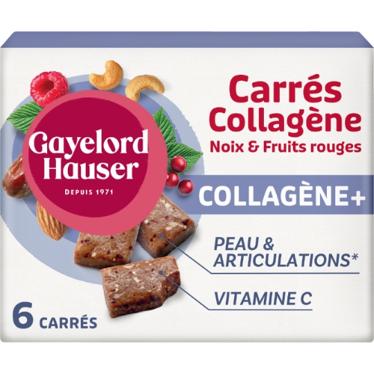 Carrés Collagène Noix & Fruits Rouges GAYELORD HAUSER