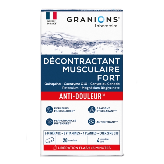 Complément alimentaire Décontractant Musculaire Formule Forte GRANIONS