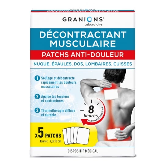 Pansements Patchs Anti-Douleur Musculaires GRANIONS