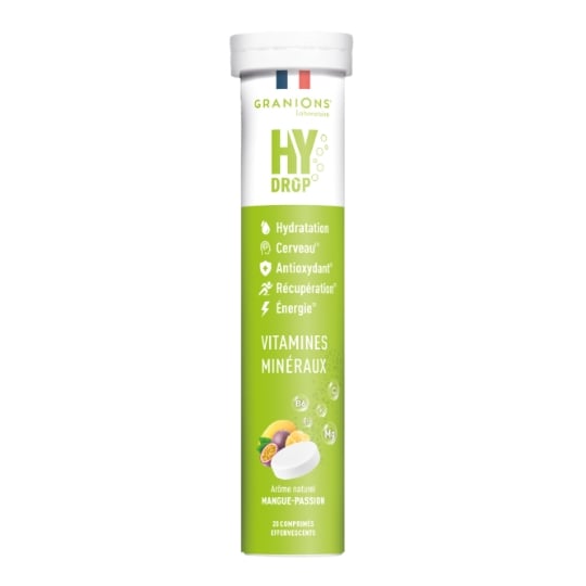 Complément alimentaire Hydratation et Energie Mangue Passion GRANIONS
