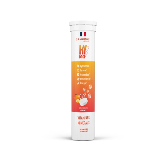 Complément Alimentaire HyDrop Arômes Agrumes GRANIONS