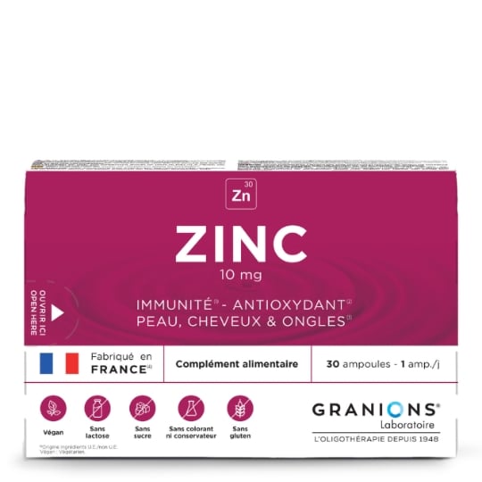 Complément alimentaire Oligo-élément Zinc GRANIONS