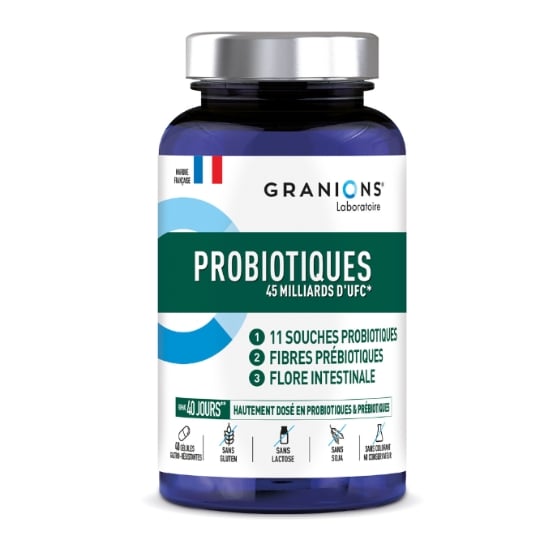 Complément alimentaire Rééquilibre Flore Intestinale Confort Digestif GRANIONS