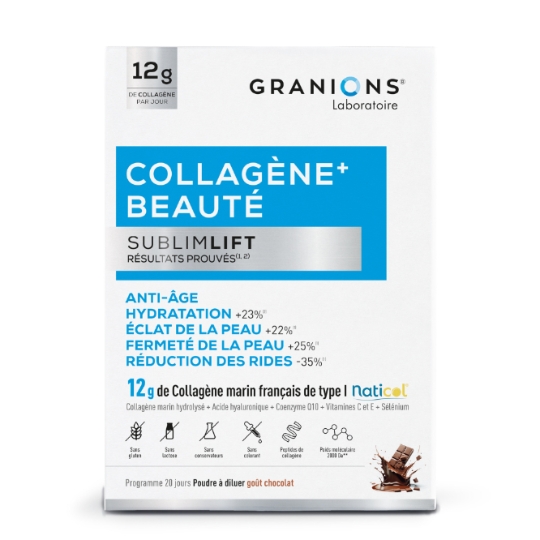 Complément Alimentaire Collagène Sublimfit Anti-Âge Goût Chocolat GRANIONS