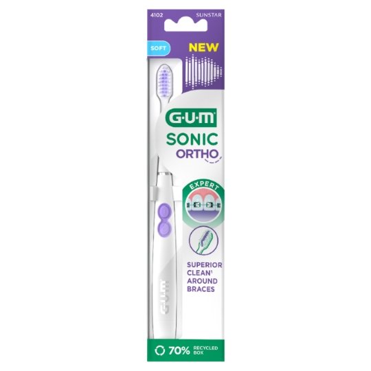 Brosse à dents Sonique Douce Pour Appareil Dentaire Ortho GUM