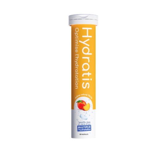 Pastilles d'Hydratation Effervescentes Pêche HYDRATIS