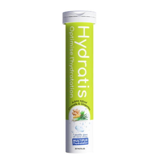 Pastilles d'Hydratation Effervescentes Citronnelle Gingembre HYDRATIS