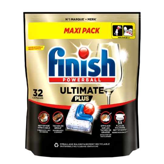 Capsules Lave-Vaisselle Powerball Ultimate Plus Maxi Pack FINISH