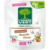 Lessive liquide Amande douce Hypollergénique Ecolabel L'ARBRE VERT