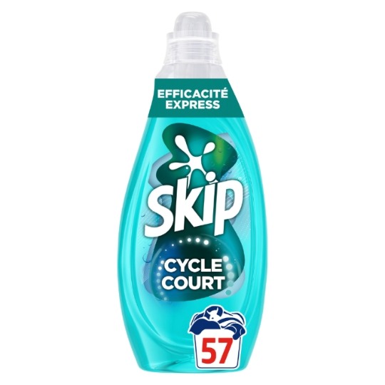 Lessive Liquide Mon Cycle Court Parfait Efficaté Express 57 Lavages SKIP