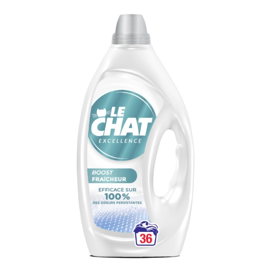 Lessive Liquide Excellence Boost Fraîcheur 36 Lavages LE CHAT