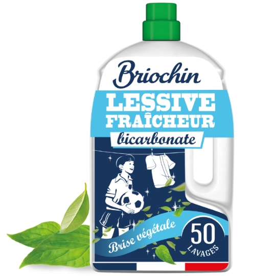Lessive Liquide Fraîcheur au Bicarbonate Brise Végétale BRIOCHIN
