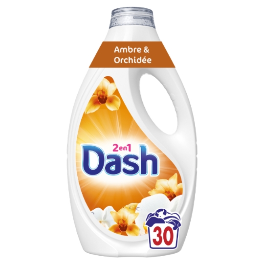 Lessive Liquide 2en1 Ambre et Orchidée DASH