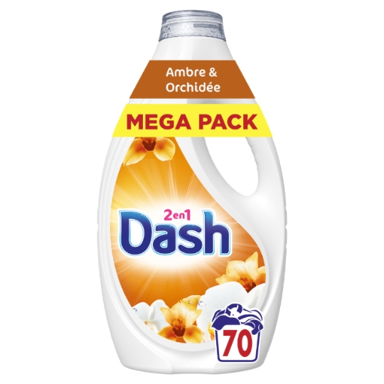 Lessive Liquide 2en1 Ambre & Orchidée DASH