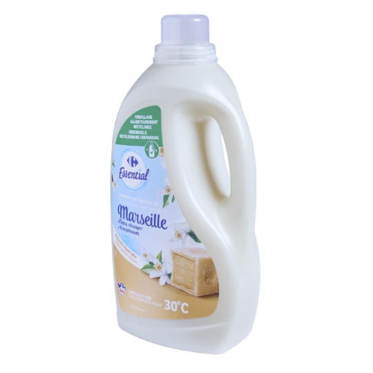 Lessive liquide au Savon de Marseille, aux fleurs d'oranger Carrefour Essential