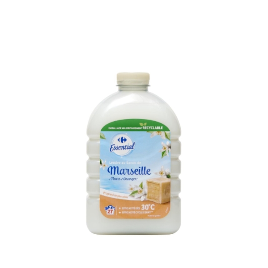 Lessive Liquide Savon de Marseille Fleurs d'Oranger CARREFOUR ESSENTIAL