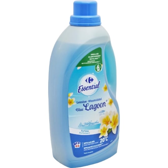 Lessive Liquide Blue Lagoon Fleur Tiaré Gardenia CARREFOUR ESSENTIAL