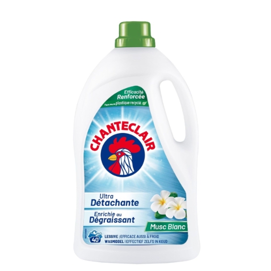 Lessive liquide Ultra Détachante Au Musc Blanc CHANTECLAIR