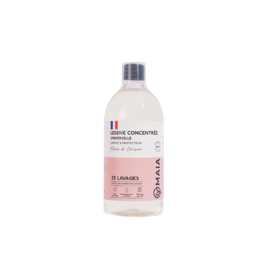 Lessive Liquide Concentrée Lavant et Protecteur à la Fleur de Cerisier MAIA