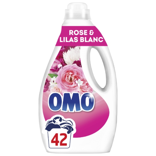 Lessive liquide Rose et Lilas Blanc OMO
